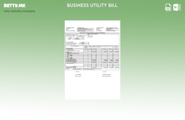 Модерен стил Филипини Tawelco деловна сметка шаблон